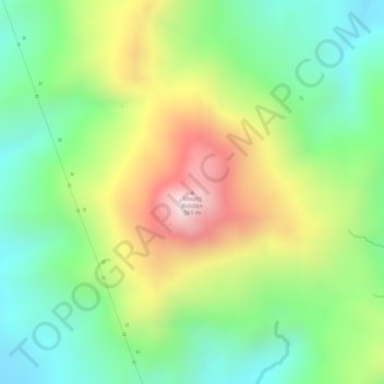 Mount Botolan topographic map, elevation, terrain