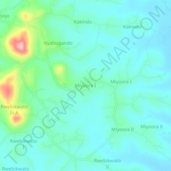 Miyoora I topographic map, elevation, terrain