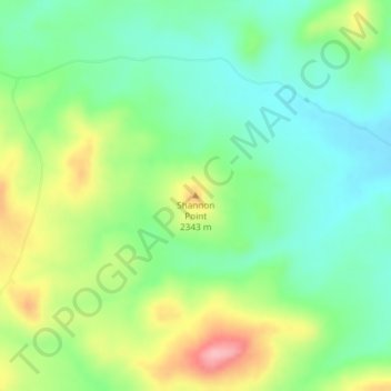 Shannon Point topographic map, elevation, terrain