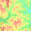 Pomeroyton topographic map, elevation, terrain