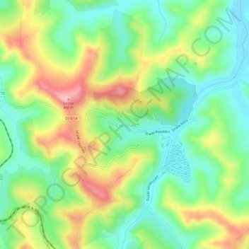 Cojocna topographic map, elevation, terrain