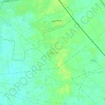 Hadgood topographic map, elevation, terrain