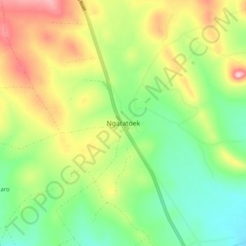 Ngatatoek topographic map, elevation, terrain