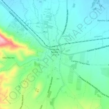 Tarata topographic map, elevation, terrain