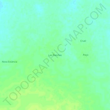 Las Panchas topographic map, elevation, terrain