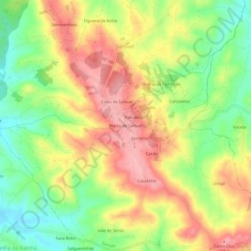 Marco de Samuel topographic map, elevation, terrain
