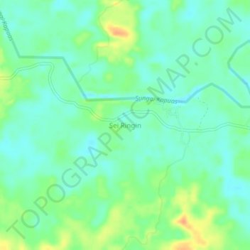 Sei Ringin topographic map, elevation, terrain