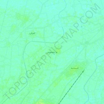 Pi-Ramesses topographic map, elevation, terrain
