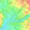 Metry topographic map, elevation, terrain