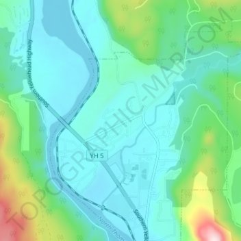 Barriere topographic map, elevation, terrain
