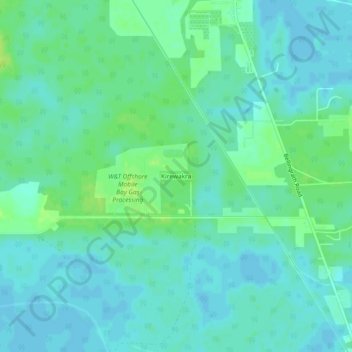 Kirewakra topographic map, elevation, terrain
