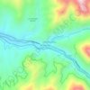 Río Colorado topographic map, elevation, terrain