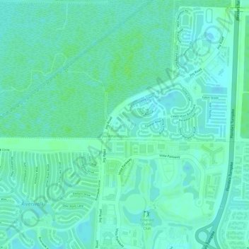 Oslo national park topographic map, elevation, terrain