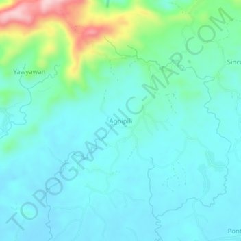 Agpipili topographic map, elevation, terrain