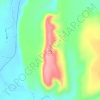 Mount Burns topographic map, elevation, terrain