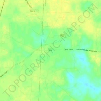 Call topographic map, elevation, terrain