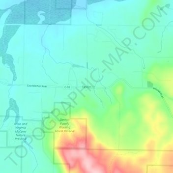 Epsilon topographic map, elevation, terrain