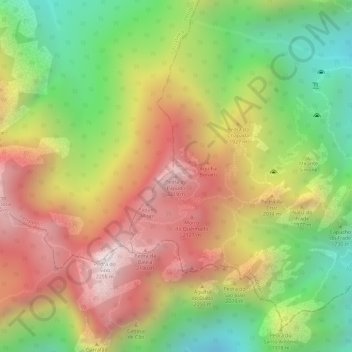 Pedra do Papudo topographic map, elevation, terrain