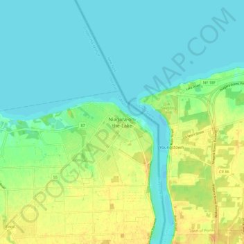 Niagara-on-the-Lake topographic map, elevation, terrain