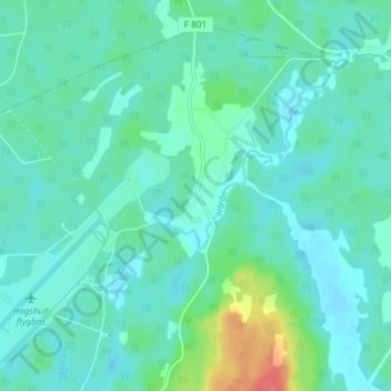 Björkhaga topographic map, elevation, terrain