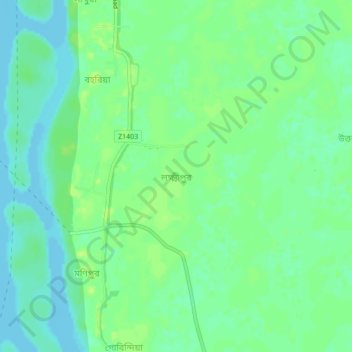 Lakshmipur topographic map, elevation, terrain