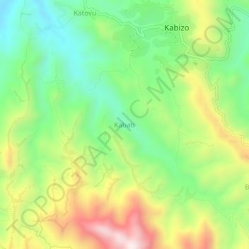Kabati topographic map, elevation, terrain
