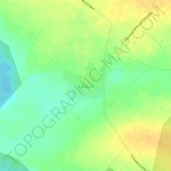 Juraguá topographic map, elevation, terrain