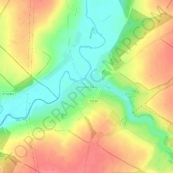 Davydiv Brid topographic map, elevation, terrain