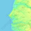 Diourbel topographic map, elevation, terrain