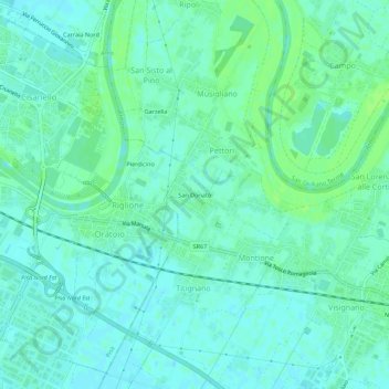 San Donato topographic map, elevation, terrain