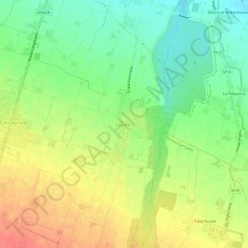 Vigatto topographic map, elevation, terrain