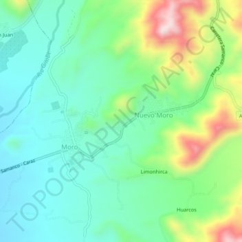 El Arenal topographic map, elevation, terrain