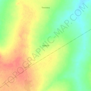 Dodola topographic map, elevation, terrain