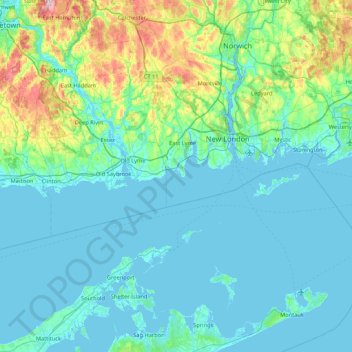 Blackboys topographic map, elevation, terrain