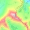 Mount Tyndall topographic map, elevation, terrain