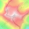 Cerro El Plomo topographic map, elevation, terrain