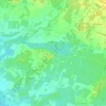 Le Logis de Mons topographic map, elevation, terrain