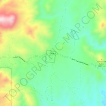Cleator topographic map, elevation, terrain