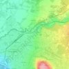 Les Vercheres topographic map, elevation, terrain