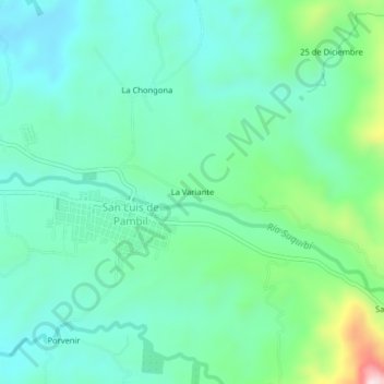 La Variante topographic map, elevation, terrain