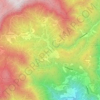 Le Piastre topographic map, elevation, terrain