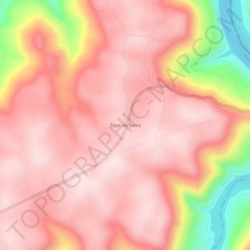 Tope da Serra topographic map, elevation, terrain
