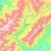 Boconó topographic map, elevation, terrain