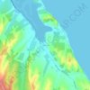 Tasman topographic map, elevation, terrain