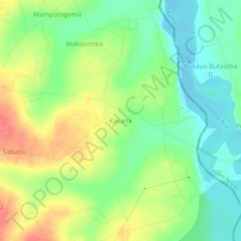 Kasana topographic map, elevation, terrain