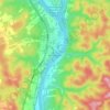 Perth-Andover topographic map, elevation, terrain