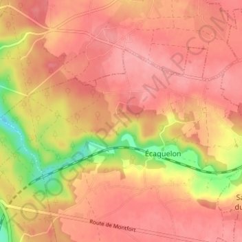 Les Loges topographic map, elevation, terrain
