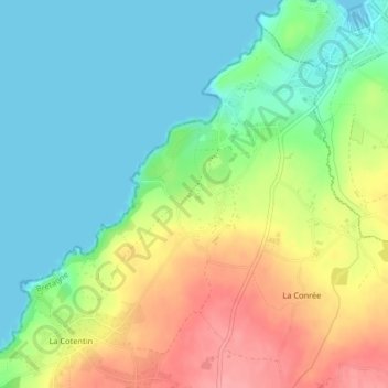 La Cour de Treutran topographic map, elevation, terrain