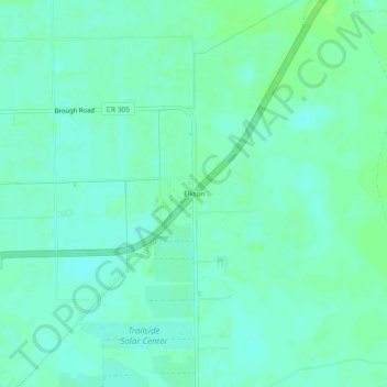 Elkton topographic map, elevation, terrain