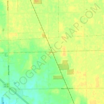 Williams topographic map, elevation, terrain